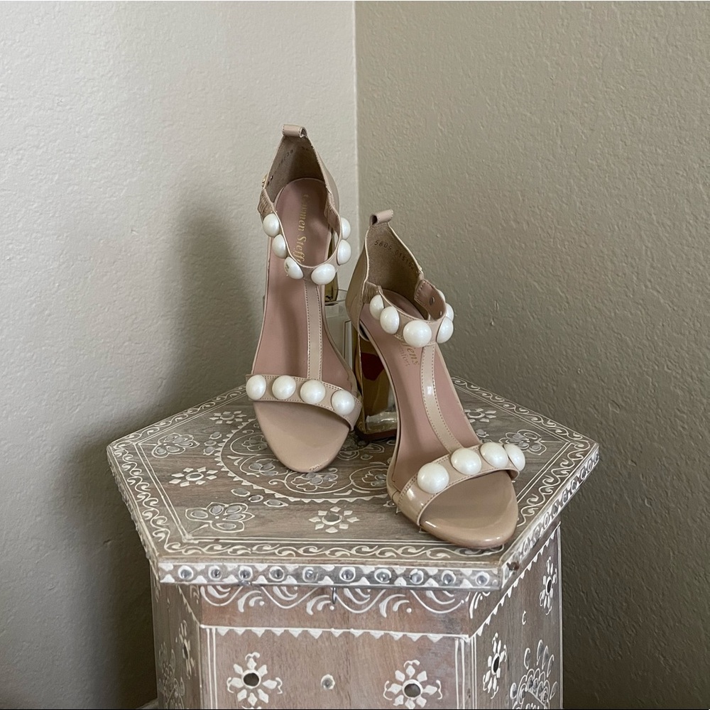 Carmen Steffens Faux Pearl Heels
